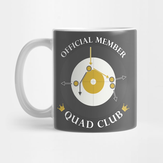 The "Quad Club" - White Text by itscurling